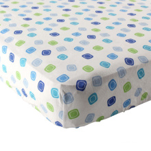 Fitted Crib Sheet-100% Woven Cotton Flannel(Breathable and Soft), Fit Standard Crib Mattress